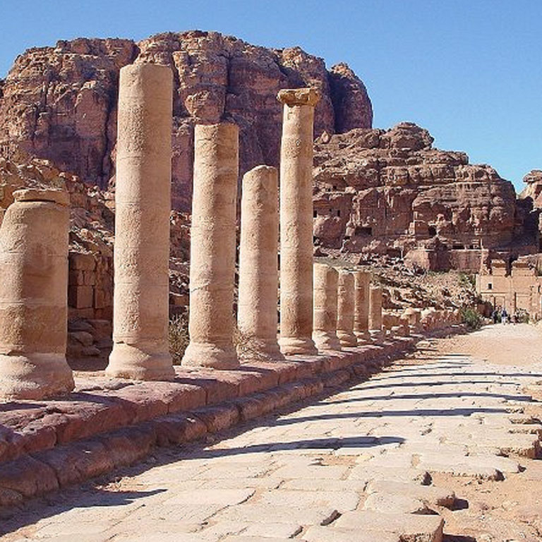Petra ruins in Jordan